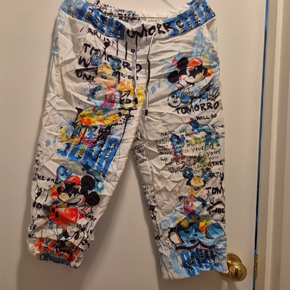 Disney Mickey Mouse Graphic Capris - Multicolor